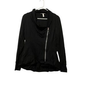 Matilda Jane Women’s Size M Black Full Zip Jacket Side pockets